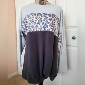 🩶 Leopard Print Sweatshirt
